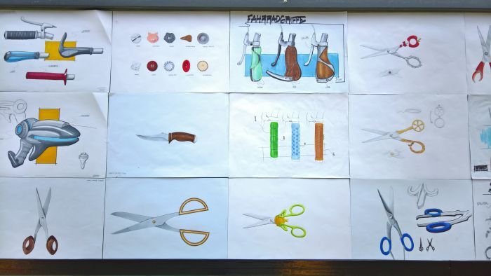 Results from the class Markertechnik, as seen at the Hochschule Niederrhein designkrefeld werkschau 2018