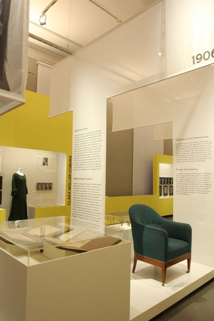 Works by Clara Möller-Coburg, as seen at Against Invisibility – Women Designers at the Deutsche Werkstätten Hellerau 1898 to 1938, Japanisches Palais Dresden