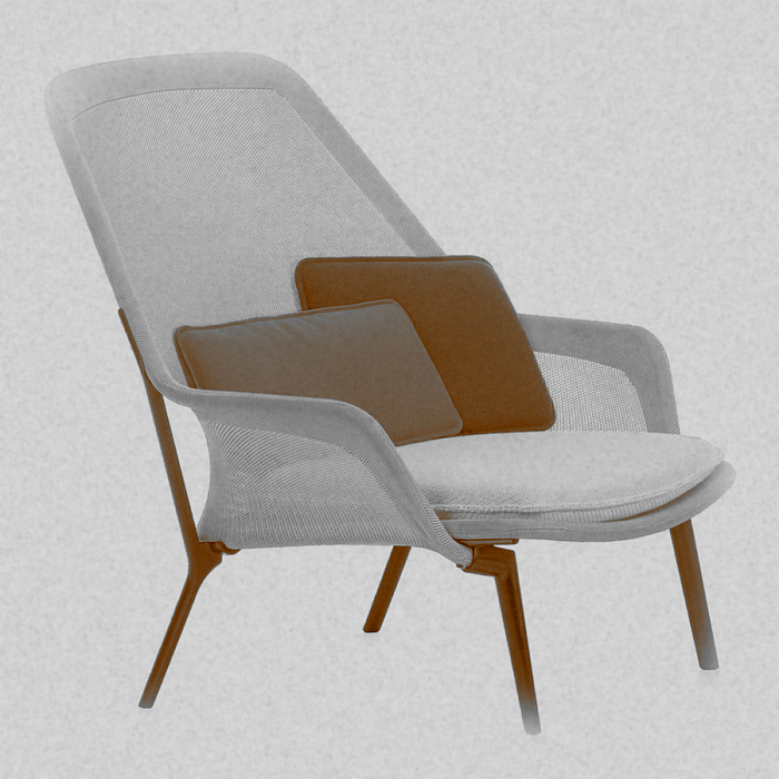 Slow Chair by Ronan et Erwan Bouroullec for Vitra (original photo from The Historia Supellexalis)