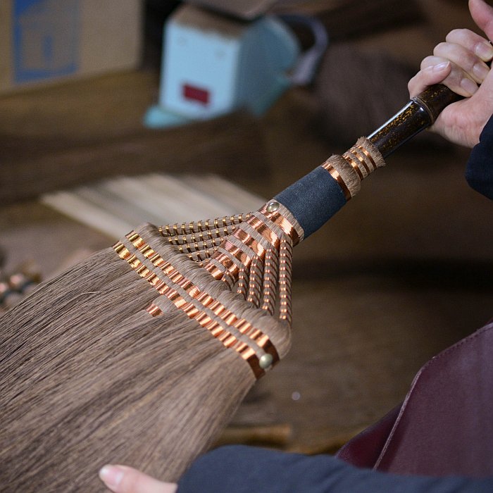 A handmade shuro broom created by Naito, Kyoto (photo © and courtesy Studio B Severin)