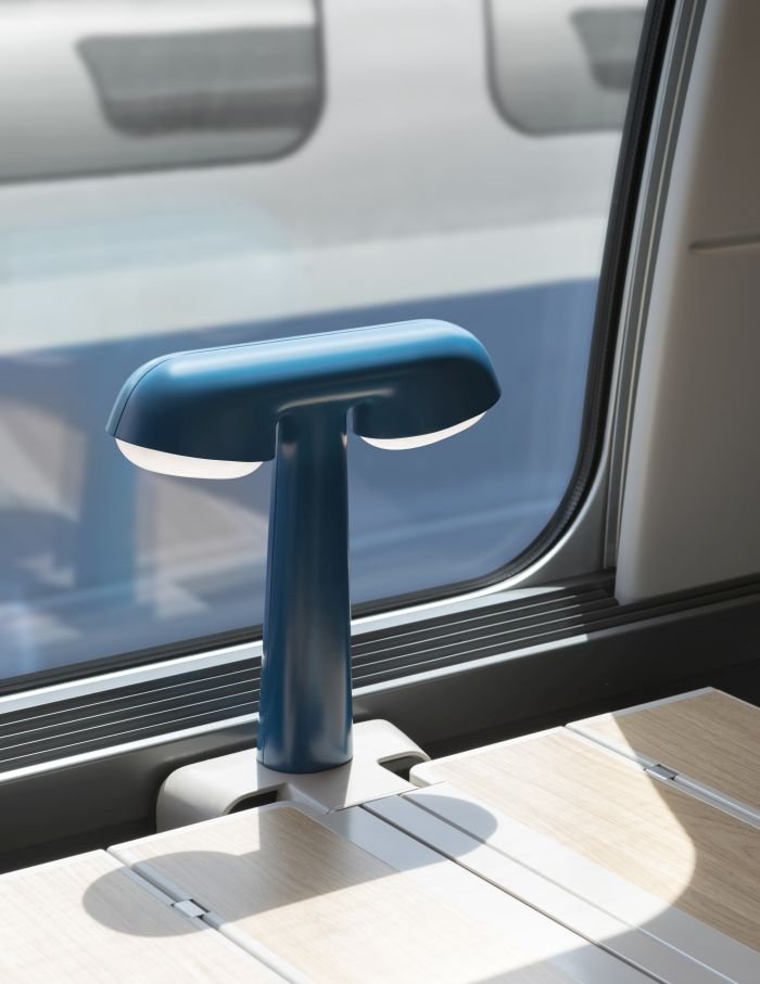 TGV Lamp by Ionna Vautrin for SNCF X Moustache (Photo (© Michel Giesbrecht, courtesy Ionna Vautrin)