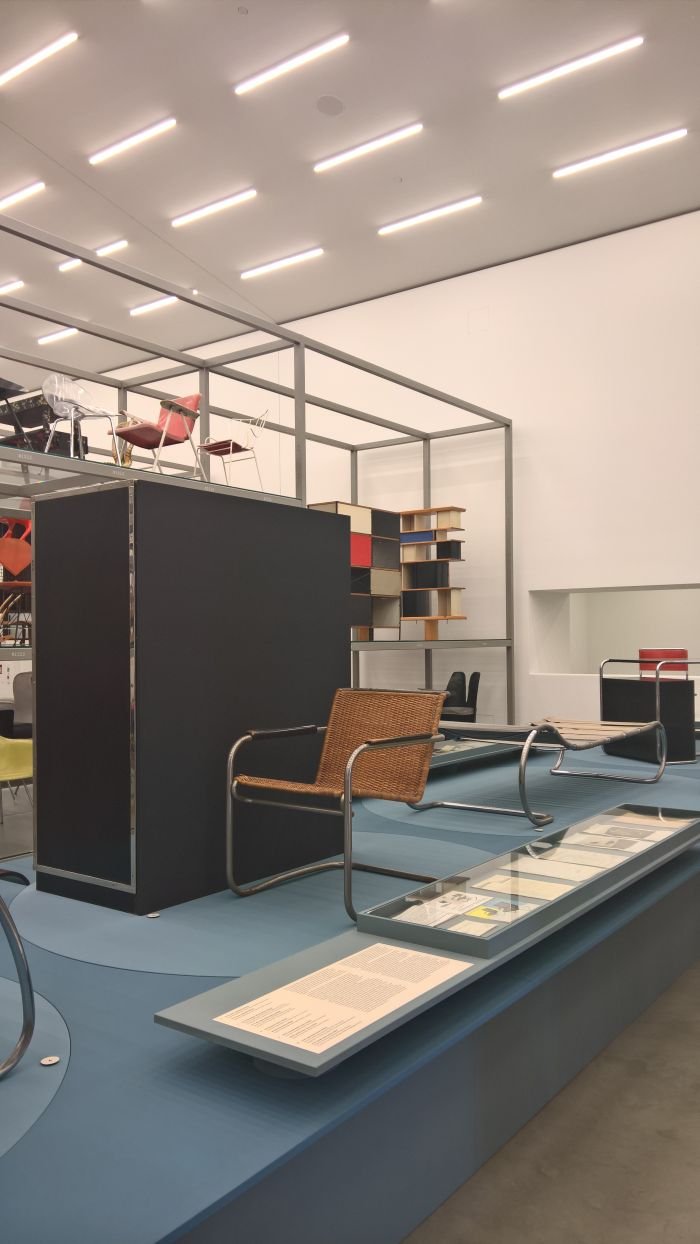 KS 41g cantilever chair & SR 112 wardrobe by Anton Lorenz for DESTA, as seen at Anton Lorenz: From Avant-Garde to Industry, Vitra Design Museum Schaudepot, Weil am Rhein