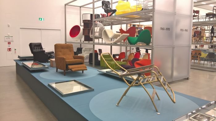 The evolution of Anton Lorenz's reclining chairs, as seen at Anton Lorenz: From Avant-Garde to Industry, Vitra Design Museum Schaudepot, Weil am Rhein