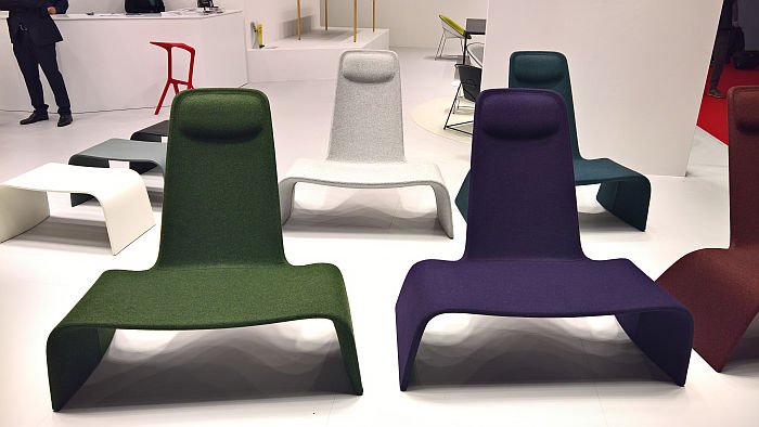 Land, upholstered, by Naoto Fukasawa for Plank, as seen at Milan Furniture Fair 2019