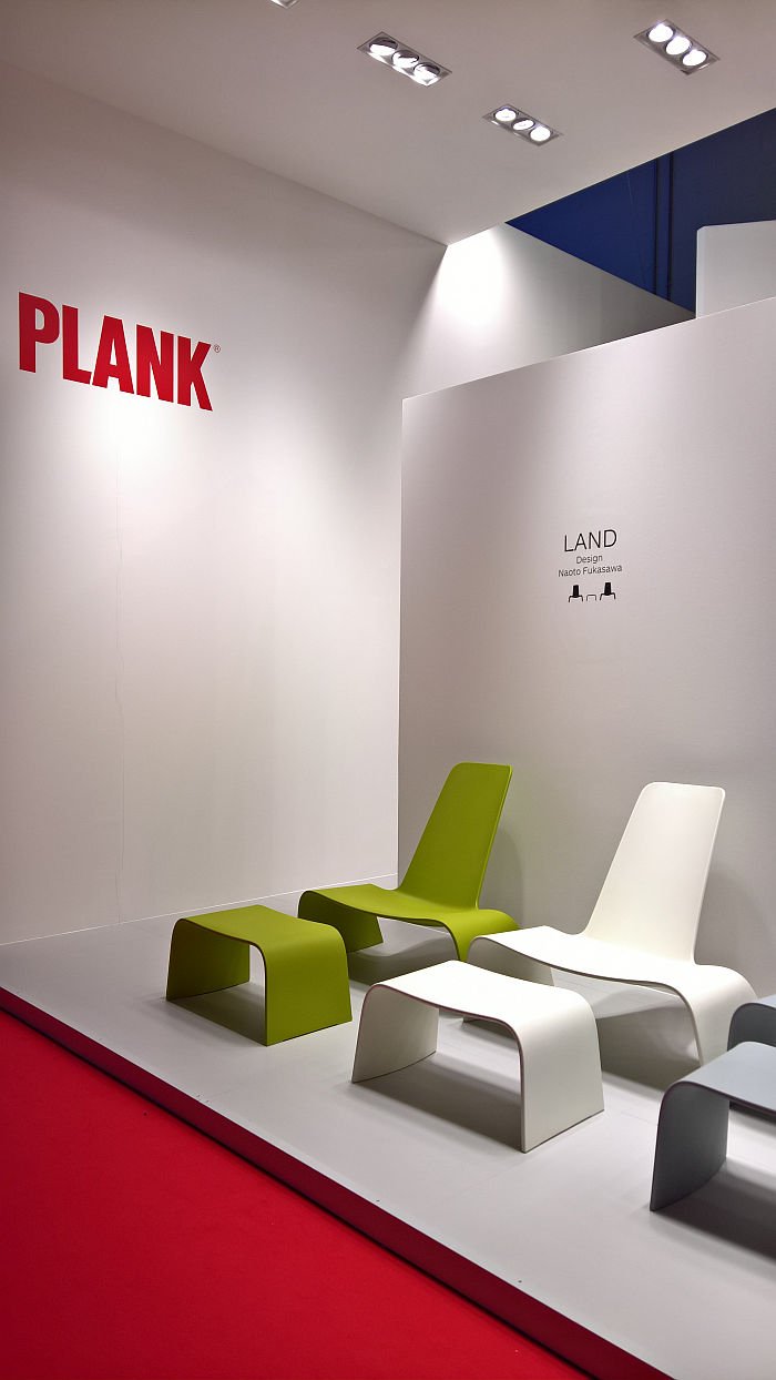 Land, plastic, by Naoto Fukasawa for Plank, as seen at Milan Furniture Fair 2019