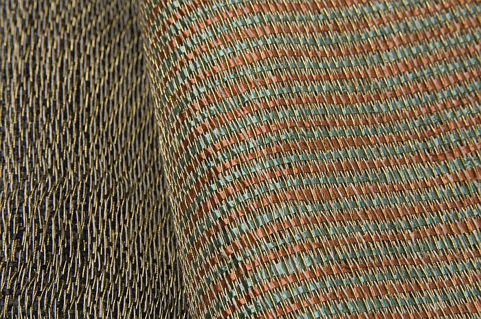 Cellophane and copper fabrics designed by Kitty van der Mijll Dekke and woven at Bauhaus Dessau (Photo © & Courtesy Joep Vogels/TextielMuseum)