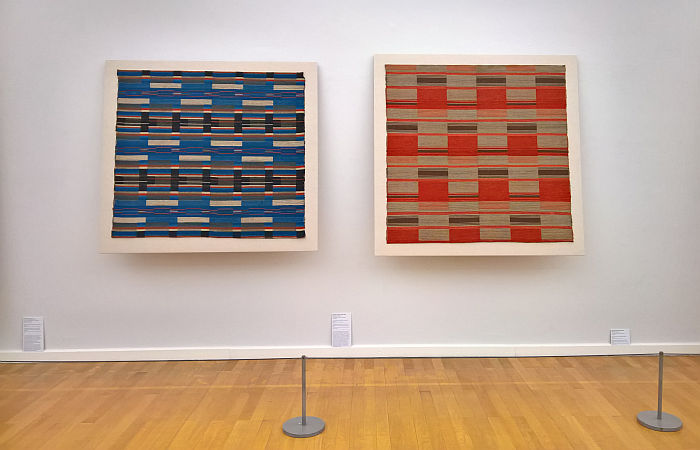 Two works by Sigmund von Weech, as seen at Bauhaus. Textiles and Graphics, Kunstsammlungen Chemnitz