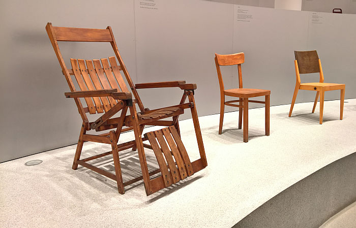 Siesta Medizinal recliner by Hans & Wassili Luckhardt, B 3 by Gebrüder Thonet & S 764 by Karl Schwanzer , as seen at Thonet & Design, Die Neue Sammlung - The Design Museum, Munich