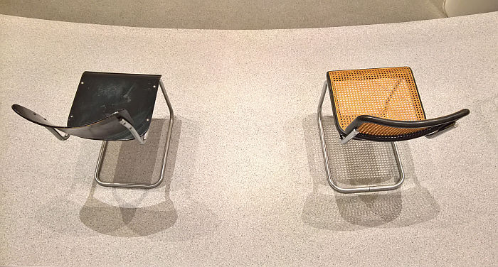 B 43 by Mart Stam (l) & B 32 by Marcel Breuer/ Mart Stam (r), as seen at Thonet & Design, Die Neue Sammlung - The Design Museum, Munich