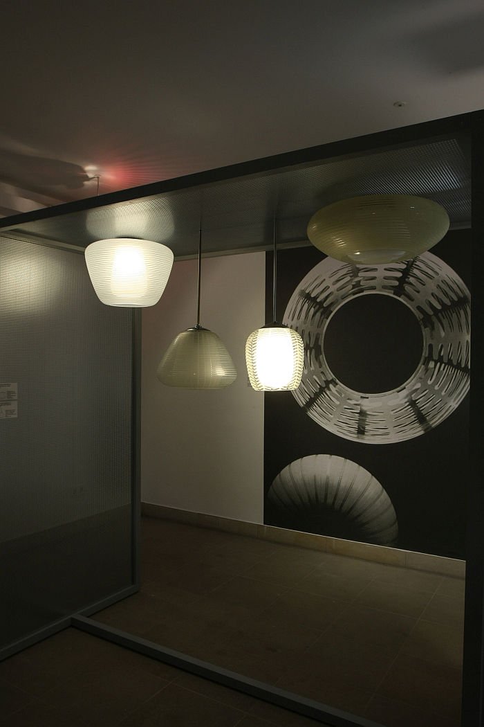 Works by Wilhelm Wagenfeld for Peill & Putzler, as seen at Wilhelm Wagenfeld: Lamps, Wilhelm Wagenfeld Haus, Bremen