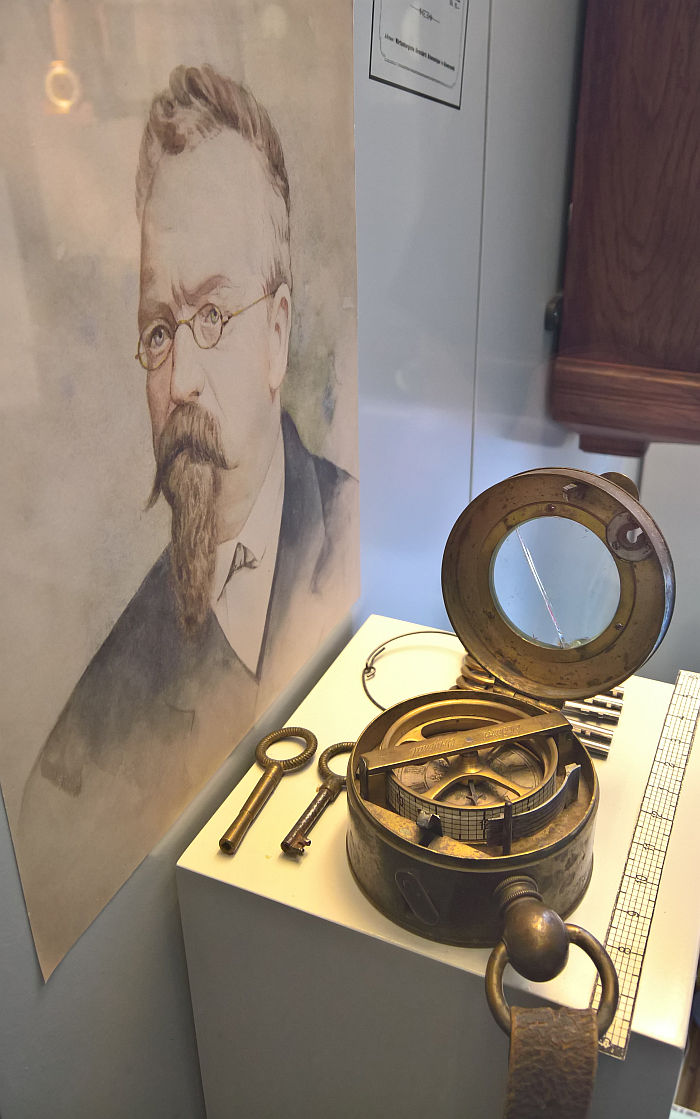 Johannes Bürk and his Nachtwächter-Kontrolluhr, as seen at Time, Freedom and Control. The Legacy of Johannes Bürk, the Uhrenindustriemuseum Villingen-Schwenningen