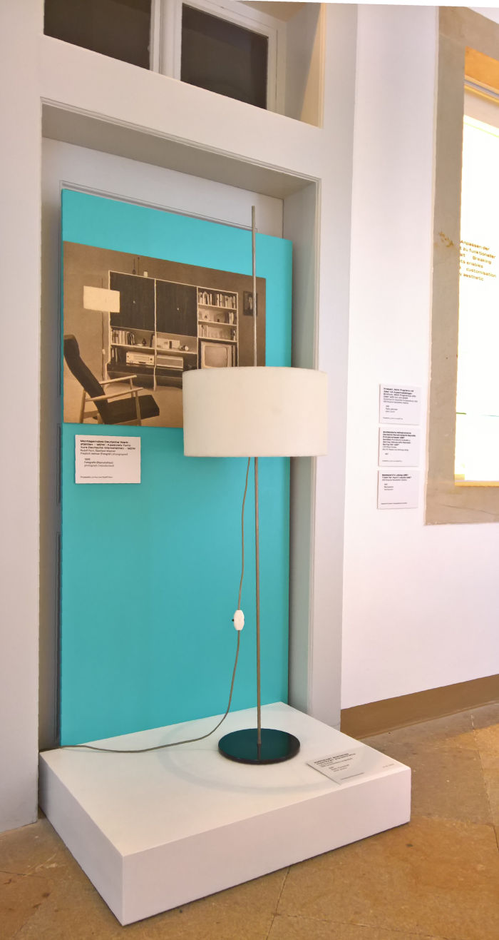 Kontrast lamp by Lutz Rudolph for VEB Leuchtenbau Lengenfeld, as seen at Rudolf Horn - Wohnen als offenes System, the Kunstgewerbemuseum Dresden