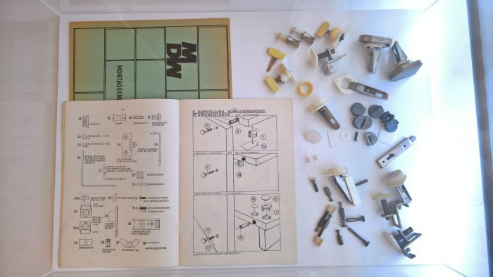 MDW components and assembly plan, as seen at Rudolf Horn - Wohnen als offenes System, the Kunstgewerbemuseum Dresden