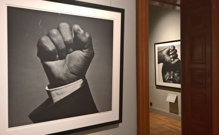 Nelson Mandela photographed by Hans Gedda, as seen at 1989 - Culture and Politics, The National Museum Stockholm