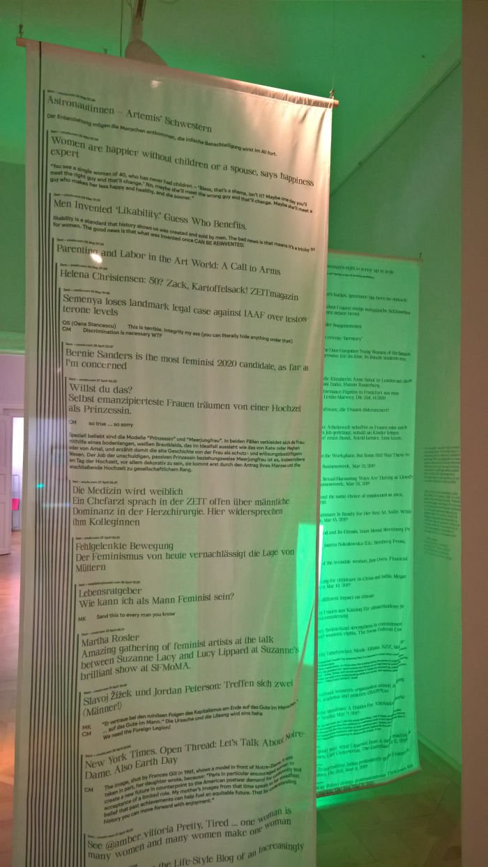 For Your Information (FYI) by Chrissie Muhr & Ji-hee Lee, as seen at Add to the Cake: Transforming the roles of female practitioners, Kunstgewerbemuseum Dresden