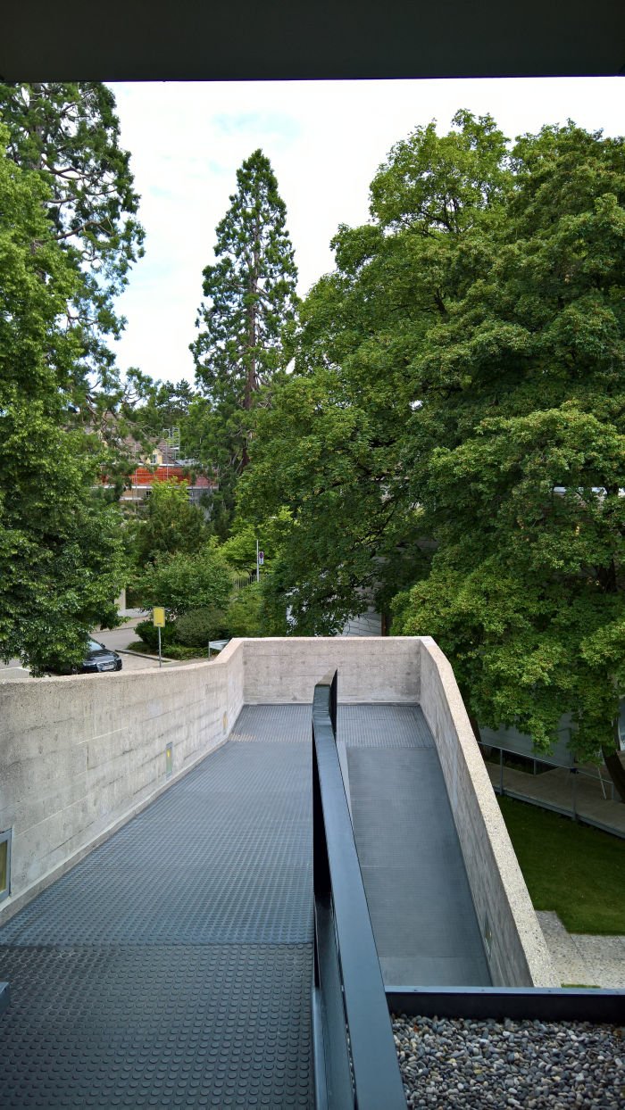 Path to the rooftop lounge area....