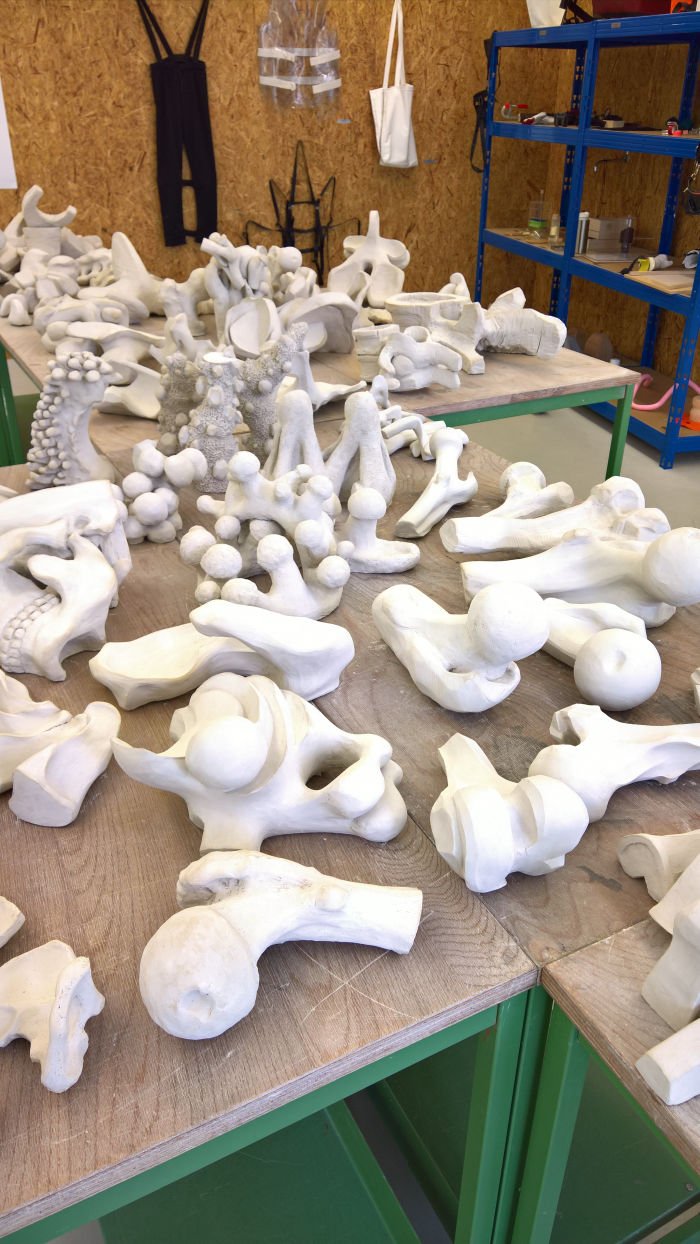 3D Forming - Skelett, as seen at Rundgang 2019, Burg Giebichenstein Kunsthochschule Halle