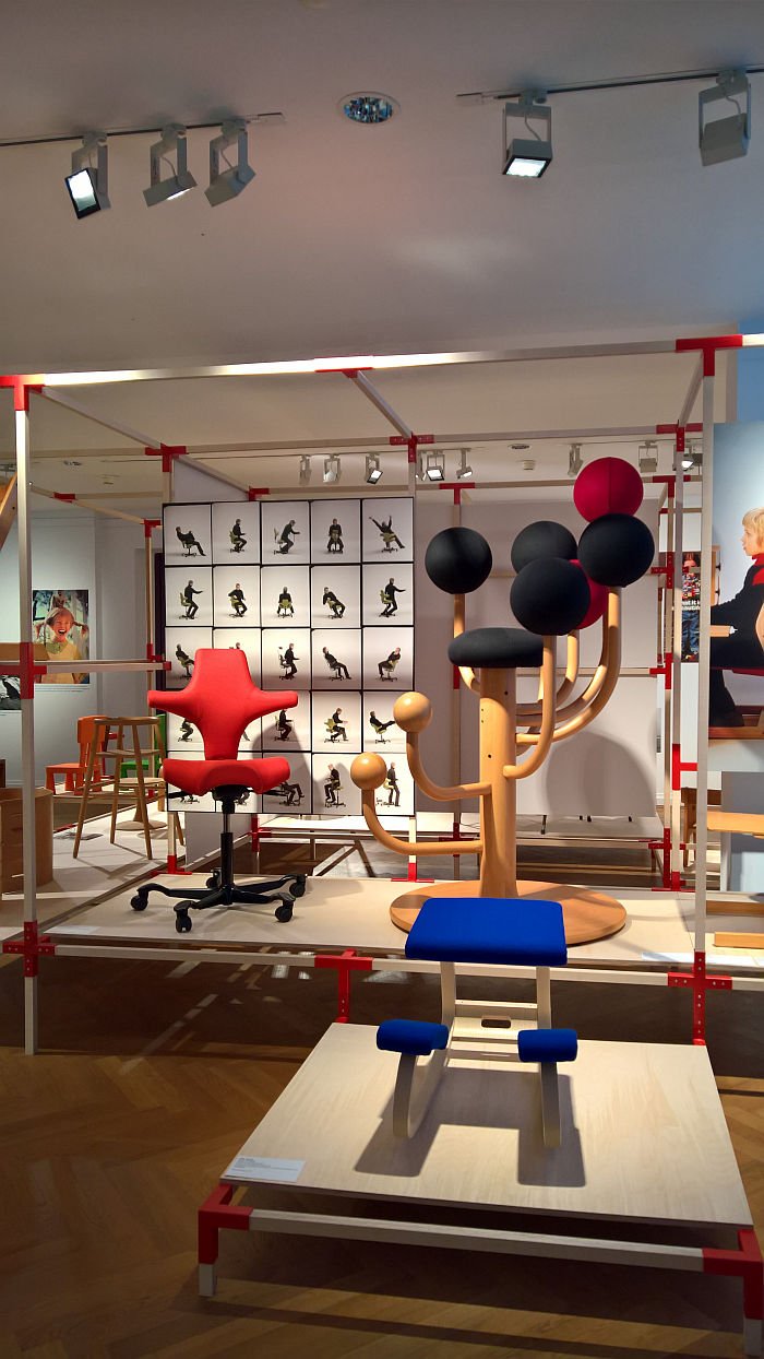 Works by Peter Opsvik, as seen at Nordic Design. The Response to the Bauhaus, Bröhan Museum, Berlin