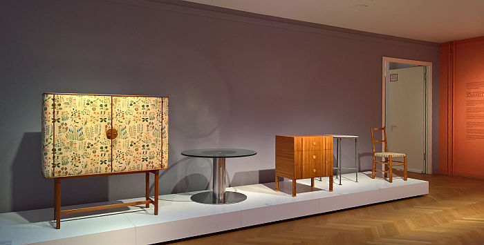 Designs from Sweden by, and amongst others Josef Frank, Axel Einar Hjorth & Gunnar Asplund, as seen at Nordic Design. The Response to the Bauhaus, Bröhan Museum, Berlin