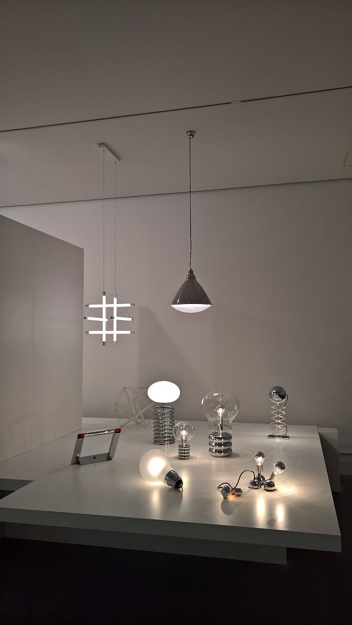 Early works by Ingo Maurer, including Bulb , as seen at Ingo Maurer intim. Design or what?, Die Neue Sammlung – The Design Museum Munich