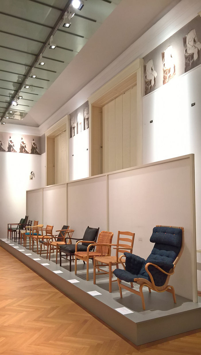 Wooden chairs from Scandinavia which formed part of Sitzen 69, as seen at Sitzen 69 Revisited @ MAK – Museum für angewandte Kunst, Vienna