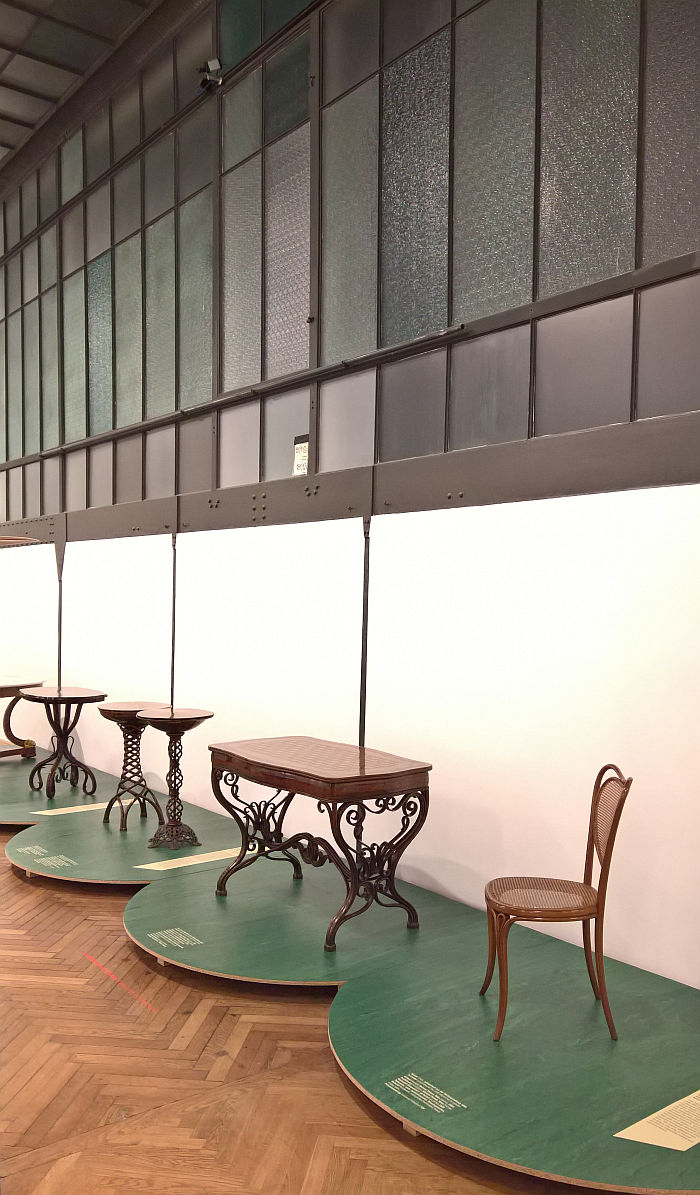 Objects presnted by Thonet at the 1851 Worlds Fair in London, as seen at Bentwood and Beyond. Thonet and Modern Furniture Design, MAK - Museum für angewandte Kunst Vienna