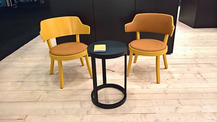 Seley by Frédéric Dedelley for Horgenglarus - with or without backrest upholstery, as seen at IMM Cologne 2020