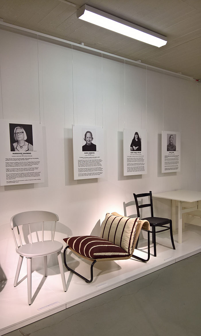 Krumelur by Karin Mobring for IKEA (middle), as seen at Female Traces, the Museum of Furniture Studies, Stockholm