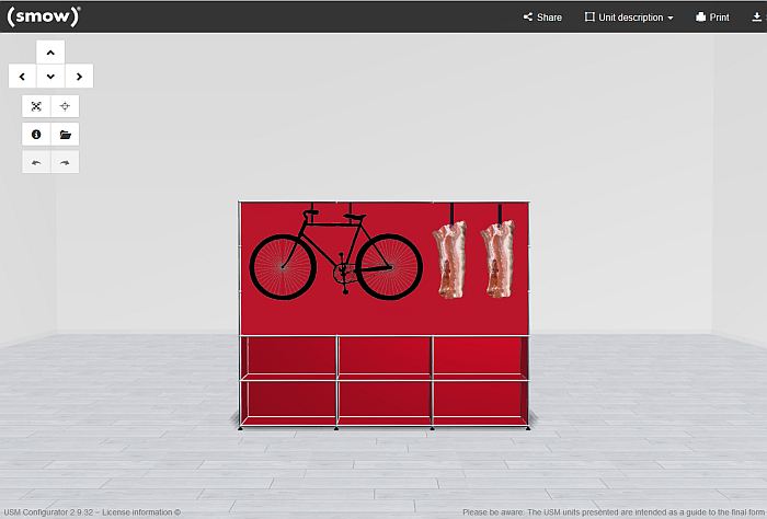 ....rear view.... (again, image only a representation) (Bike and bacon not to scale)