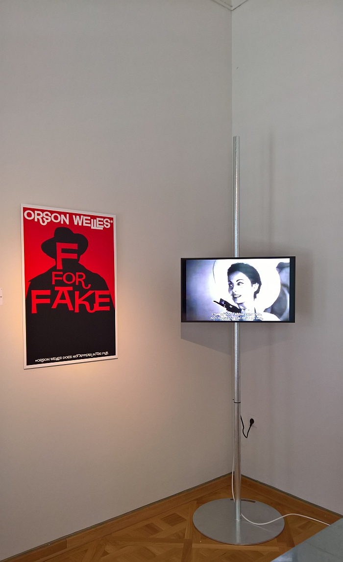 Orson Welles, F for Fake, as seen at Common Knowledge - Design in Times of the Information Crisis, Kunstgewerbemuseum Dresden