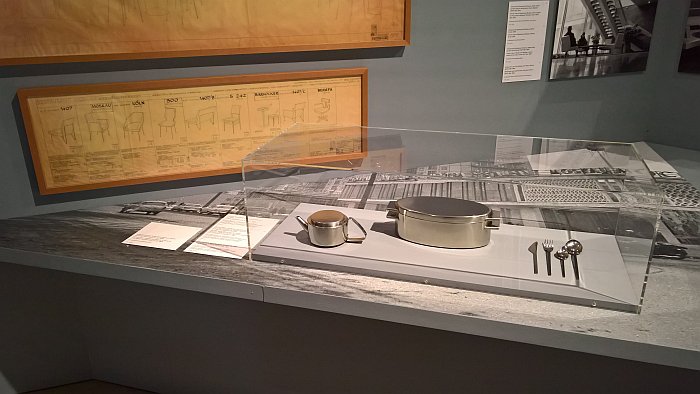 Overview of the seating types in Restaurant Moskau, East Berlin and hotel silverware by Christa Petroff-Bohne, Brigitte Mahn-Diedering and Lutz Rudolph, all for VEB Auer Besteck- und Silberwarenwerke, as seen at German Design 1949–1989. Two Countries, One History, Vitra Design Museum, Weil am Rhein