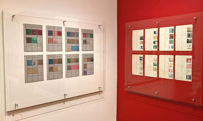 Colour samples and draft interior proposals, as seen at Peter Gustaf Dorén Interior Design in Hamburg circa 1900, Museum für Kunst und Gewerbe Hamburg