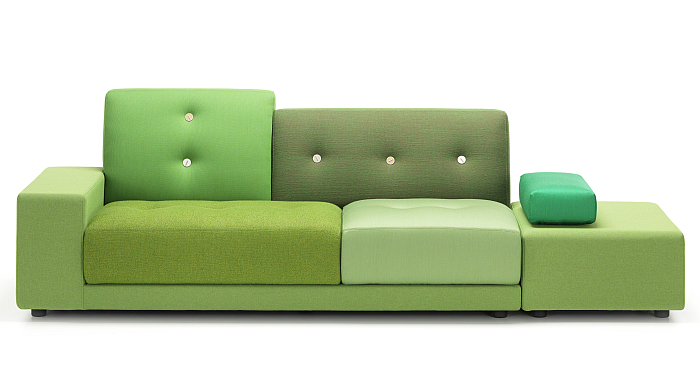 The Polder Sofa by Hella Jongerius for Vitra.... Proof, were it needed, that Hella Jongerius doesn't have a favourite colour.....