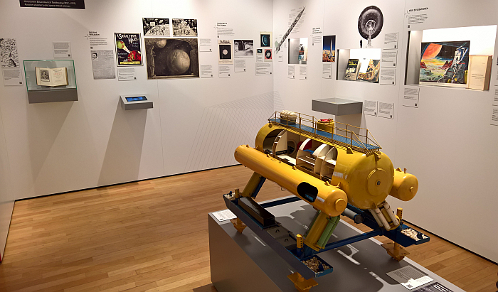 The Helgoland underwater research station, as seen at Back to Future. Technology visions between fiction and reality, the Museum für Kommunikation, Frankfurt