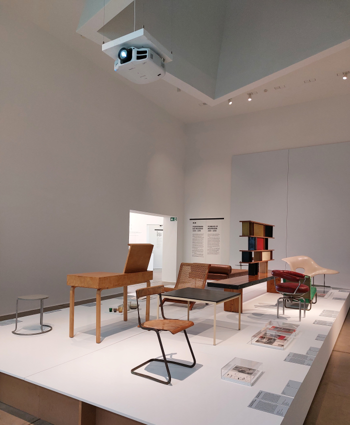 Model 1233 cantilever chair by Flora Steiger-Crawford (1931), as seen at Here We Are! Women in Design 1900 - Today, Vitra Design Museum, Weil am Rhein