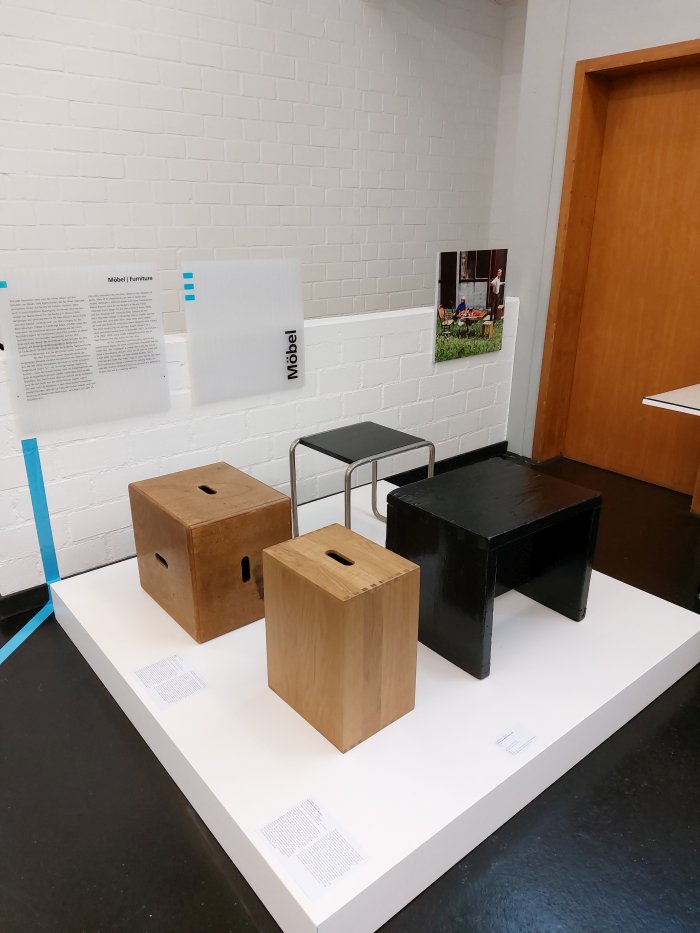 Stools by Marcel Breuer, Rudolf Schwarz, Le Corbusier &amp; Johannes Itten (clockwise from top right), as seen at The Ulmer Hocker: Idea - Icon - Idol, HfG-Archiv Ulm