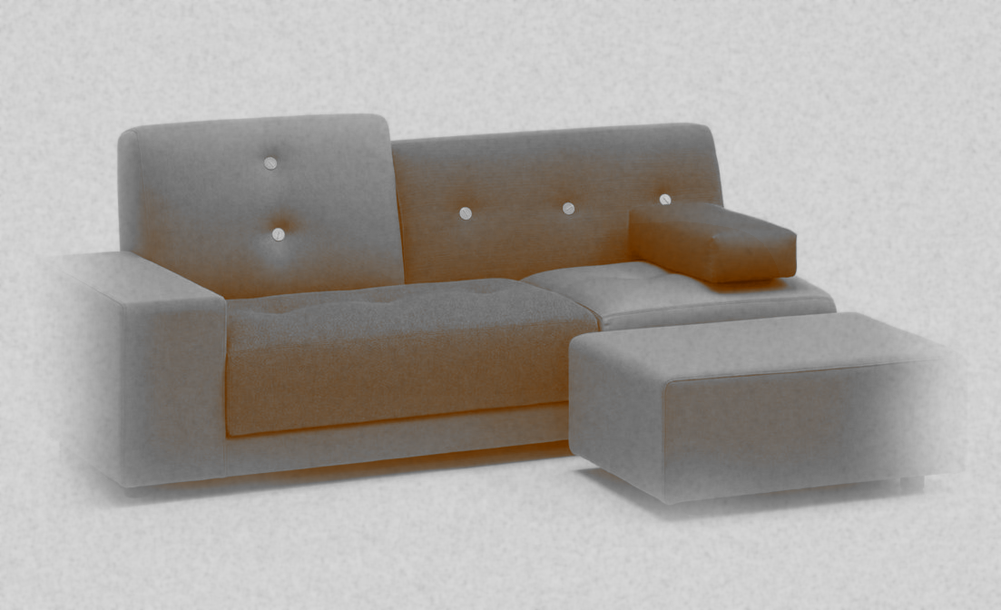 Polder Sofa by Hella Jongerius for Vitra (original photo from the Historia Supellexalis)