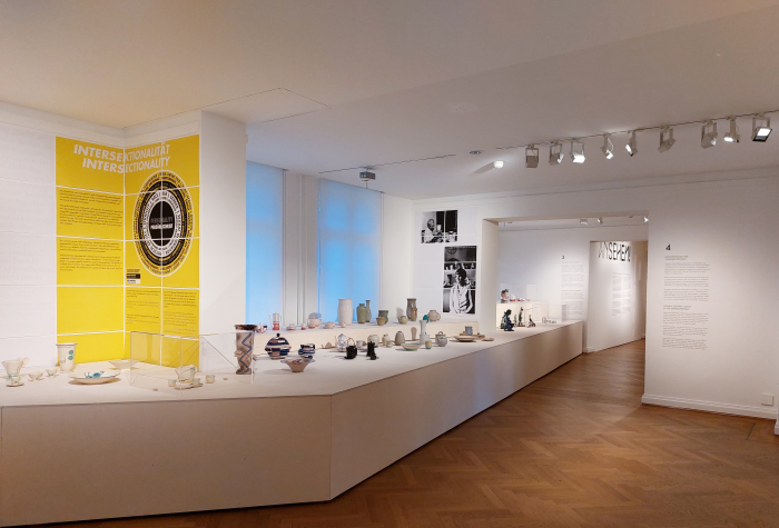 A presentation of ceramics of various genres, as seen at Regard! Art and Design by Women 1880–1940, Bröhan Museum, Berlin