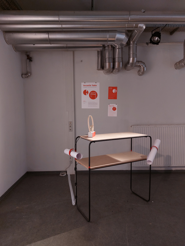 Versatile Table by Imani Fee Hallein and Lisa Sauer, as seen at Summaery 2022, Bauhaus University Weimar