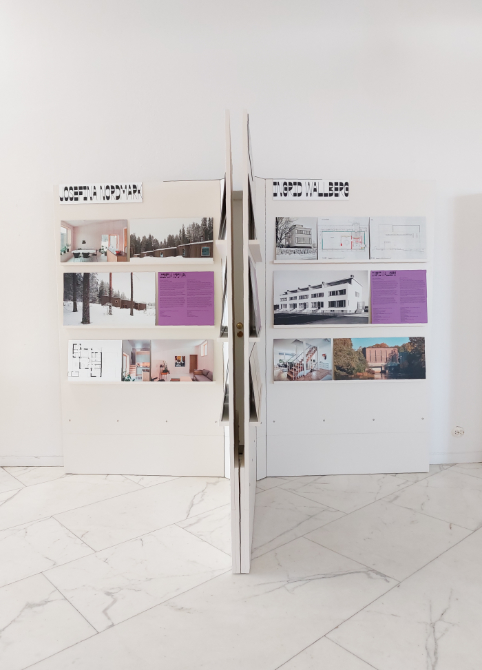 Presentation of projects by Josefina Nordmark, Anna Chavepayre, Ingrid Wallberg and Ingeborg Wærn Bugge, as seen at Buone Nuove. Women Changing Architecture, Istituto Italiano di Cultura di Stoccolma