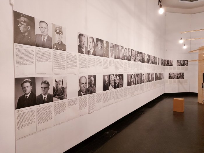 Part of the gallery of 150 architects, engineers etc, as seen at Power Space Violence. Planning and Building under National Socialism, Akademie der Künste, Berlin