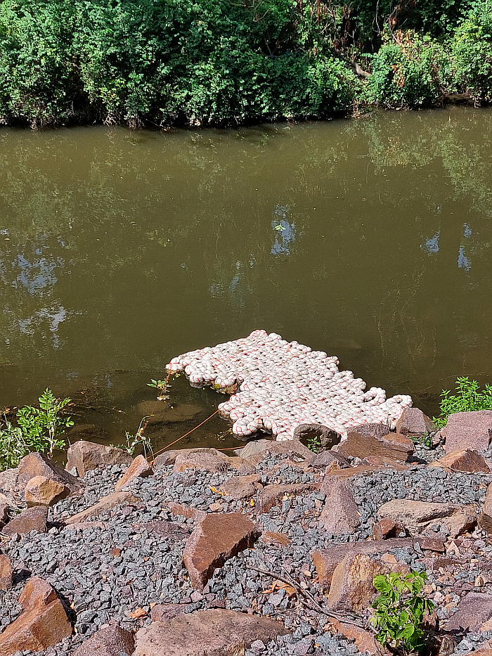 Floating Wool by Stella-Marie Höllerer, as seen at the Burg Giebichenstein Kunsthochschule, Halle, Jahresausstellung 2023