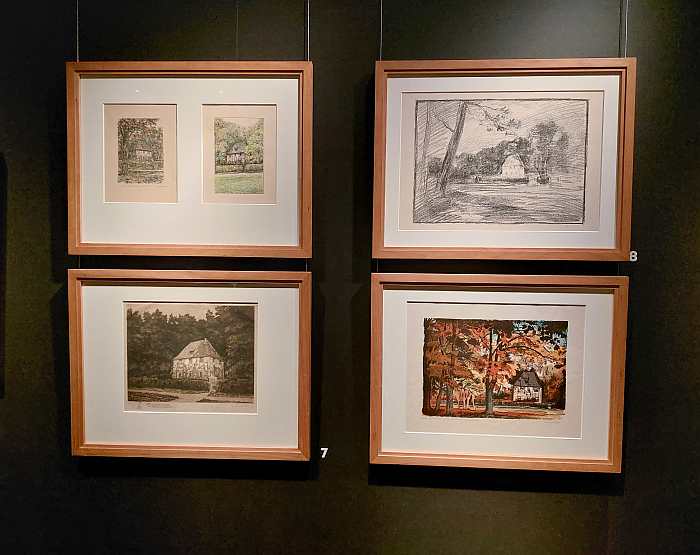 Artistic depictions of Goethe's Gartenhaus in the Goethe-Nationalmuseum. Part of the Klassik Stiftung Weimar's Theme Year 2023: Wohnen