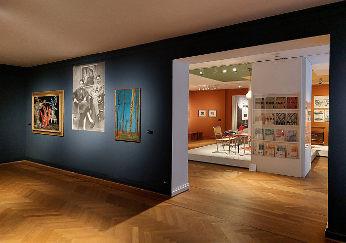 Works by, and a photo of, Jindřich Štyrský and Toyen, as seen at Hej rup! The Czech Avant-Garde, Bröhan Museum, Berlin