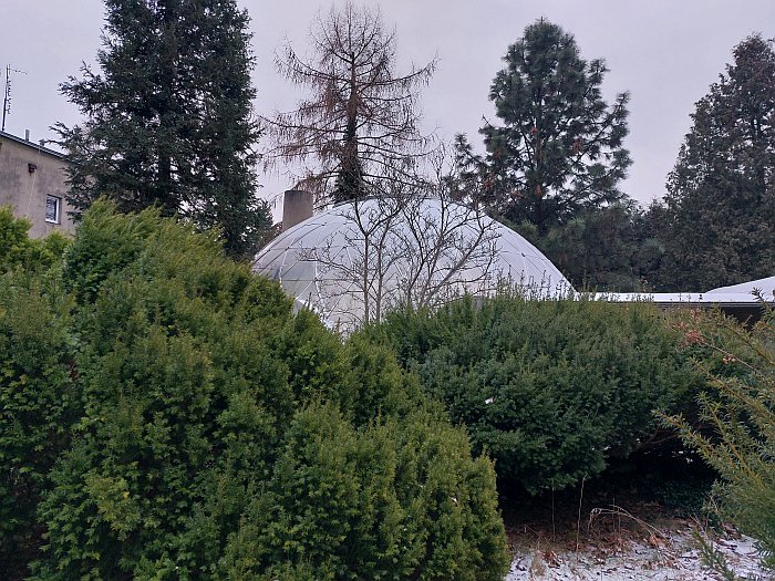 Evidence, were it needed, that a dome is easier to assimilate into nature than a qaudratic box