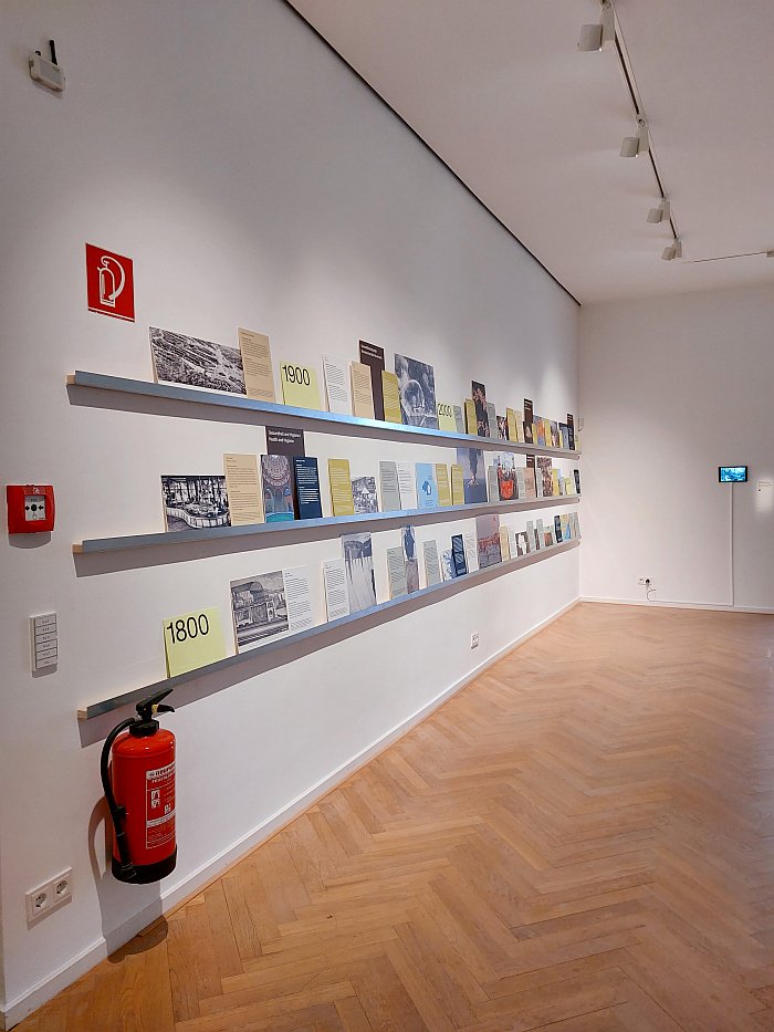 The fire extinguisher isn't part of the timeline, but arguably should be, as seen at Water Pressure. Designing for the Future, Museum für Kunst und Gewerbe, Hamburg