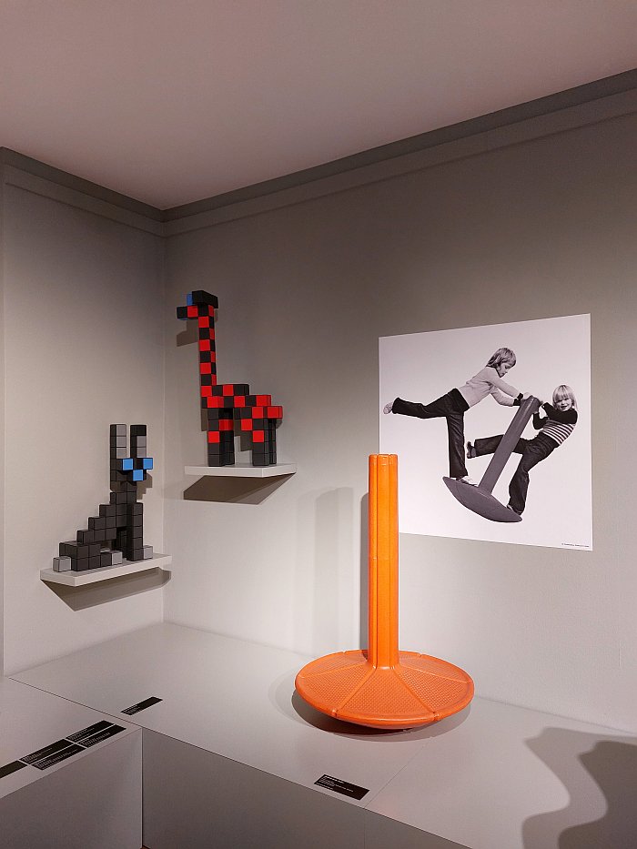 Wuppi by Luigi Colani and Verner Panton's building block system, as seen at Design for Children, Bröhan Museum, Berlin