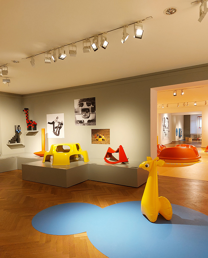 Part of the discussion on synthetic plastic in children's design, as seen at Design for Children, Bröhan Museum, Berlin