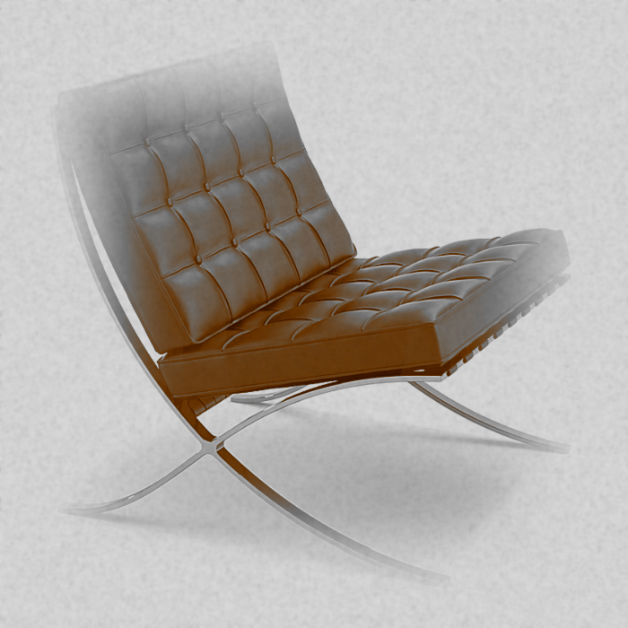 Barcelona Chair by Ludwig Mies van der Rohe (original photo from the Historia Supellexalis)