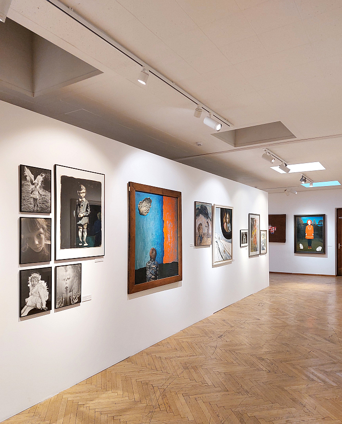 Photos and painting of children and childhood, as seen at Fairy Tale. Childhood in Lithuania during the late Soviet era, Kaunas Picture Gallery